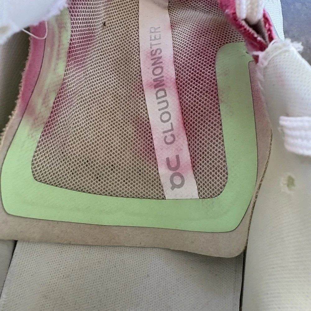 On Cloudmonster Men's 11 Women's 12 White Lima Road Running Athletic Sneakers